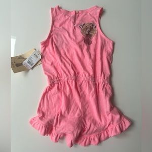 Butter size 6 girls shorts romper  pink with tags